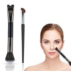 루이 듀얼브러쉬 코섀도우+하이라이터 겸용 초밀착 U자형 털, 2개, A