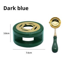 봉투 봉인 스탬프 왁스 멜팅 스토브 스푼 세트 1개, Ink 블루 stove