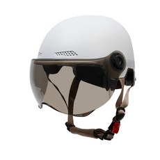 충격흡수 자외선차단 안전 헬멧 남성용 여성용 안전용 하프 헬멧 오픈페이스헬멧 자외선 차단 안전 헬멧, 흰색