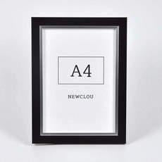 뉴클루 인테리어 우드 액자 프레임 6종 사이즈 등록증 자격증 상장, 다크브라운