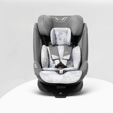 카시트 아이사이즈 회전형 신생아 ISOFIX 목베개 듀얼픽스 고정형 간이카시트 주니어카시트 휴대용카시트, 4. 화이트스노우마운틴