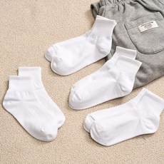 [모던하우스] 베이직 단목 양말 4족 세트 화이트 320061