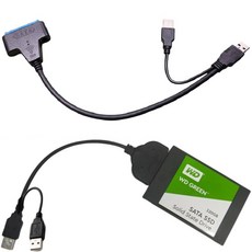 2.5吋SATA SSD硬碟轉接線：行動硬碟外接盒 固態硬碟磁碟機高速傳輸, 1個, 2.5吋SATA硬碟轉接線