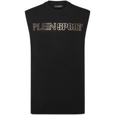 플레인스포츠 타이거 프린트 라운드 넥 탱크 탑