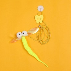 강아지 자동 장난감 내구성 좋은 소형견용 펫 터치볼, 1개, 큰 눈 잠자리 내장 소형 벨