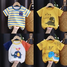 【Arbea】兒童短袖棉女童夏裝純棉襯衫男童上衣女童男童【C582】