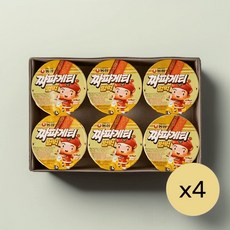 농심 컵라면 짜파게티범벅 6개입 4박스 총24개, 24개