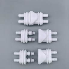 온수매트용 온수기 연결밸브 커넥터 부속품 양방향 부품, 1/4 양단 암 커넥터, 1개