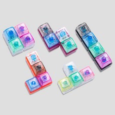 LED 테트리스 딸깍이 키캡 클리커 키보드 장난감 피젯토이, 1개, 상세페이지 참조