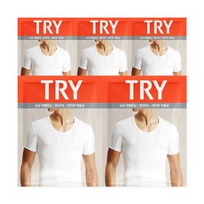 트라이 남성용 프레쉬코튼 반팔런닝 5매 HMTIC02 빅사이즈