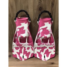 SCUBAPRO JET FIN CAMO 2 COLOR MIX 噴射蛙鞋，迷彩設計，開放式腳跟，高耐用橡膠材質，提供卓越推進力, 迷彩粉 請詢問尺寸