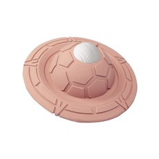 狗狗橡膠飛碟玩具 - 耐咬磨牙飛盤寵物玩具, 活力橙, 1個