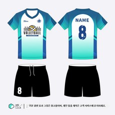 배구복 세트 번호인쇄 맞춤제작 체육대회 중고등학교 단체복 팀복 유니폼, 6514 여성용 그린