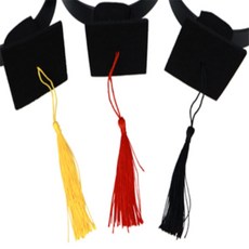 냐옹상사 학사모 머리띠 유치원학사모, 블랙
