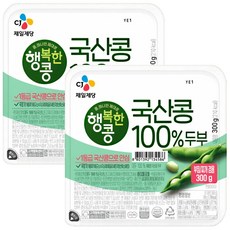 CJ 국산콩두부(부침찌개겸용두부), 2개, 300g