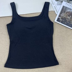 多色帶胸墊彈力顯瘦內搭美式吊帶背心