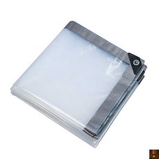 방수포 투명 천 PVC 패브릭 커버 두꺼운 야외 비, 투명 4mx6m 1x1m, 투명4mx6m 1x1m