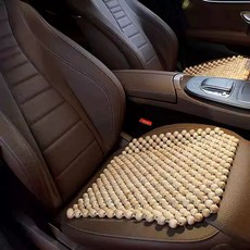 차량용 구슬방석 여름 카시트 나무구슬 통풍 운전석 구슬 지압, 1개, J. 유칼립투스 원목 원단 무도장 무취 이 많음