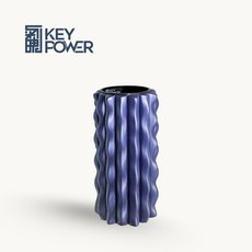 KEY POWER 按摩滾筒, 1個, 紫色麻花滾筒14x30cm