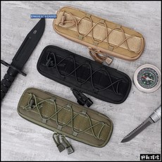 野戰搖滾-生存遊戲 MOLLE 多功能戰術刀具包、工具包 (黑色、狼棕色、軍綠包) 腰掛刀包刀套刀袋刀鞘工具刀刺刀雜物包, 軍綠色,大款, 1個