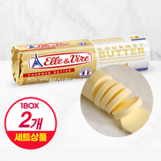 엘르앤비르 고메버터 무염 발효버터, 500g, 2개