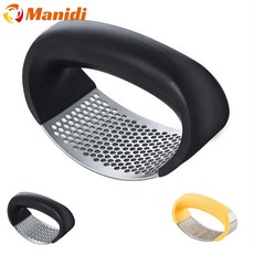 Manidi취사도구 마늘 스테인리스강 다진 손 다진 마늘 손 주방 생강 마늘 도구 하나 주방 액세서리., Black, 폴란드, 1개