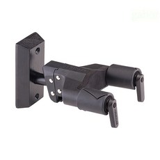 HERCULES 吉他壁掛架 GSP 38WBW PLUS 升級版 木背板 咖啡色款, 1個, 全黑款