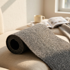 POTTI 고양이 스크래쳐 소파 벽부착형 카페트 매트, 1개, S다크그레이