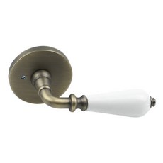 현대정밀 아트 AB 버튼형 엔틱 방문손잡이, 1개