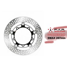 FAR SS復刻款 全浮動碟盤 267mm SMAX FORCE專用 提升制動 穩定耐用, 1個