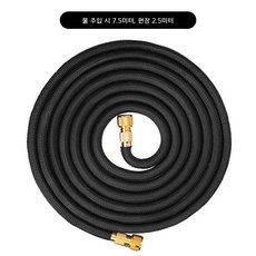 고압 세차건 휴대용 스프레이건 자동차 물총 세척기, 검정 7.5미터