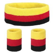 쿠쿠스토어 7x 2 인치 땀 흡수 밴드 세트 스포츠 테리 천 여성 남성, 01 7 x 2 Inch, 19 color 20