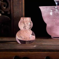 水晶玻璃熒光蓋置 禪意茶道配件 壺蓋託 茶置 功夫茶具擺件, 1個, 葫蘆蓋置——粉色熒光款, 粉色