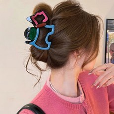 2026新款高級感美拉德抓夾大號女後腦勺鯊魚夾頭髮髮夾氣質髮飾夏ly-002默認顏色
