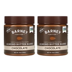 Barney Butter 바니버터 아몬드 버터 블렌드 초코 잼 284g x2 글루텐 프리, 2개