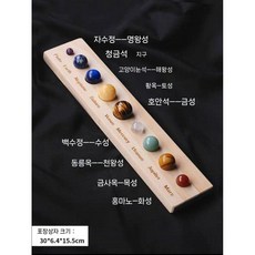 태양계의 9 개의 행성 천연 미네랄 광석 장신구, 9 개의 행성 나무 행성 세트