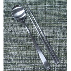 스텐 수저 세트 숟가락 젓가락 스푼 저분 무지 1인 hyi5+1WaX