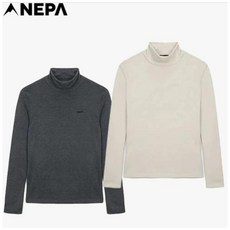 [AK플라자] [네파] 남성 기모 울라이크 하이넥 목폴라 티셔츠 7K75349