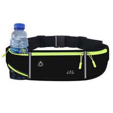 러닝 허리팩 경량 은밀한 슬림 수납, 1개, 블랙