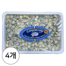 발라리니 고르곤졸라 피칸테 큐브 크럼블(냉장), 500g, 4개