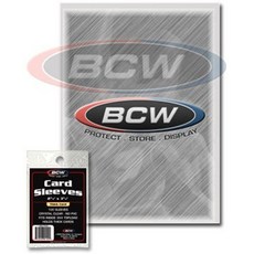 BCW 보호 트레이딩 카드 슬리브 x 100 두꺼운 팩