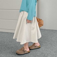 女童洋氣半身裙 格子韓版中長裙