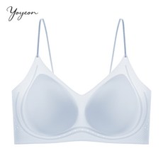 여성 초경량 아이스 냉감 쿨링브라 여름 심리스 브라탑