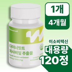 다이너핏트 와사비잎 추출물100% 정품 식약청인증, 1개, 120정