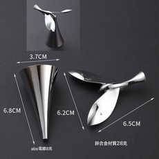 VANLUEE 新款飛鳥開瓶器不倒翁小鳥平衡鳥金屬創意啤酒鷹開酒器懸浮瓶起子, 1個, 銀飛鳥迷你號(袋簡裝):如圖