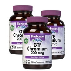 블루보넷 GTF 크롬 200mcg 캡슐 Bluebonnet GTF-Chromium, 3개, 100정