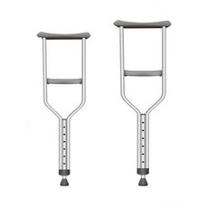 [BJMarket] 높이조절 알루미늄목발 2개입 (소-특대) 환자용목발, 특대(H11093)