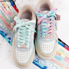 彩色扎染鞋帶 男女鞋帶 AF1空軍一號 AJ1籃球鞋 帆布鞋繩 運動小白鞋 扁平鞋帶