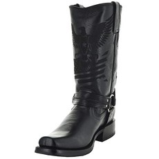 Soto Boots 남성용 가죽 하네스 부츠 H50021 블랙.