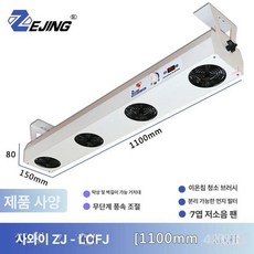 이온나이저 작업장 공장 나이저 이온송풍기 듀얼 제전바, 1100MM 사중팬, 기본 모델명/품번